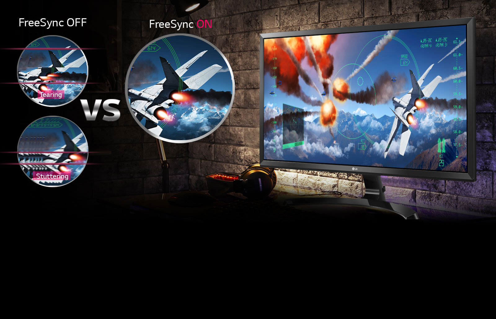 Jasne, realne gejming scene uz FreeSync1