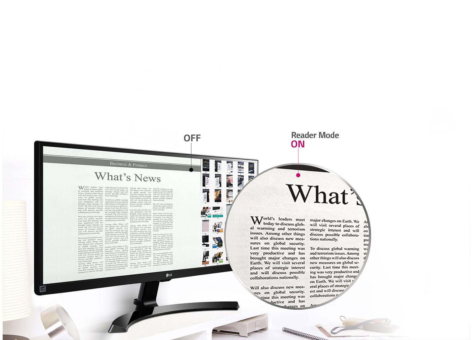 Profesionalna reprodukcija boja uz Režim čitanja1