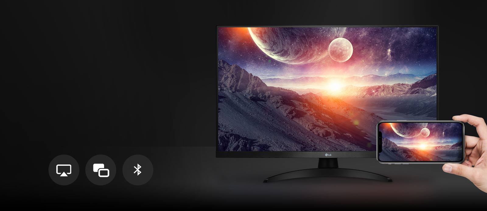 AirPlay + Screen Share + Bluetooth