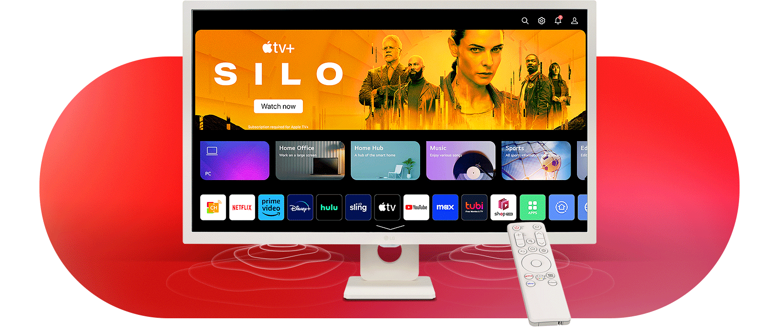 nova početna stranica sistema webOS.