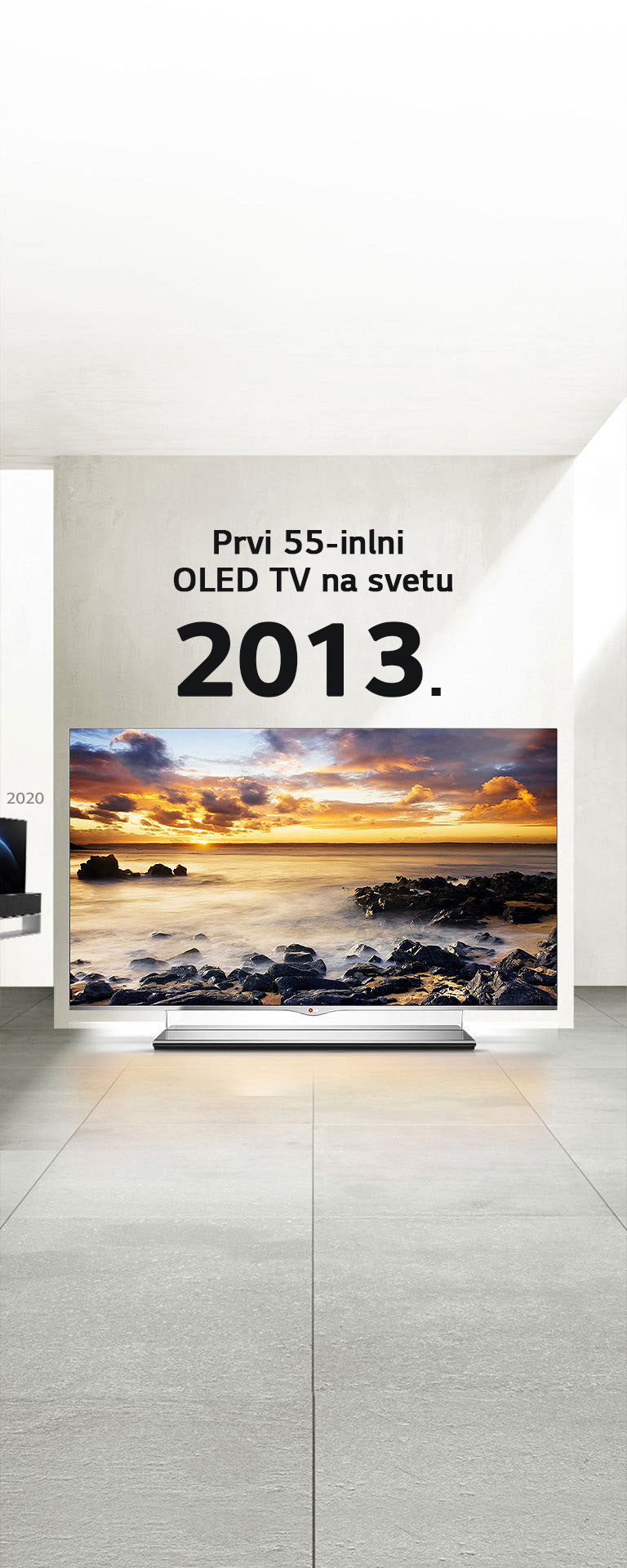 LG TV. Naslov glasi, Prvi 55-inčni OLED TV na svetu 2013.