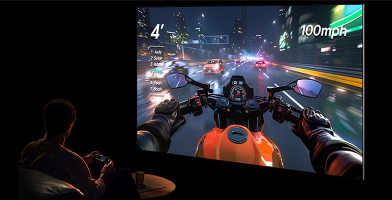LG OLED evo TV sa vrhunskom opcijom za igru, podržava 4K 165Hz, NVIDIA G-SYNC i AMD FreeSync, pružajući ultra glatku trkačku akciju za impresivne performanse bez kidanja slike.	