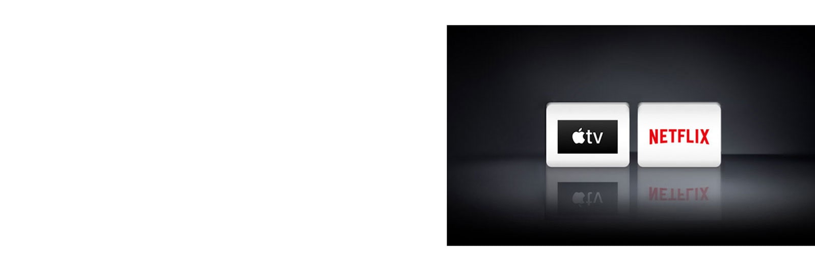 Dva logotipa: aplikacija Apple TV i Netflix