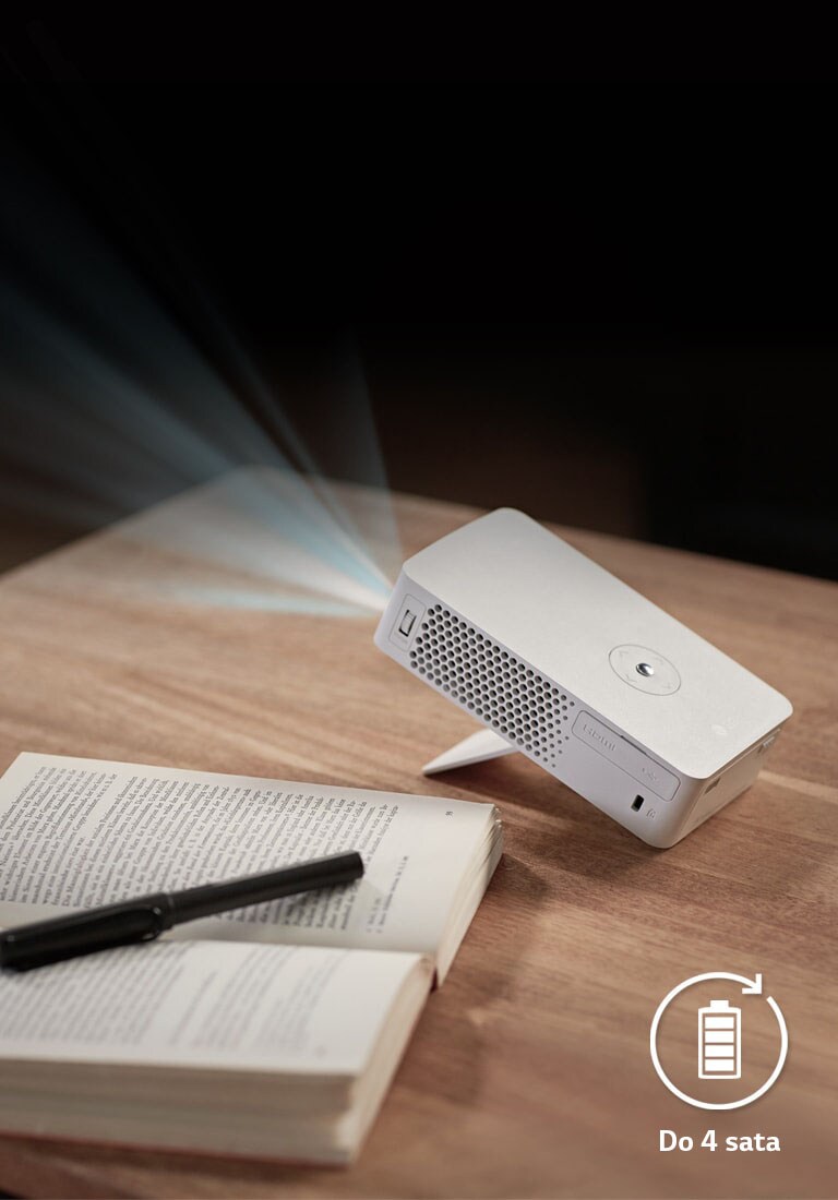 Ugrađena baterija koja traje do 4 sata<br>2