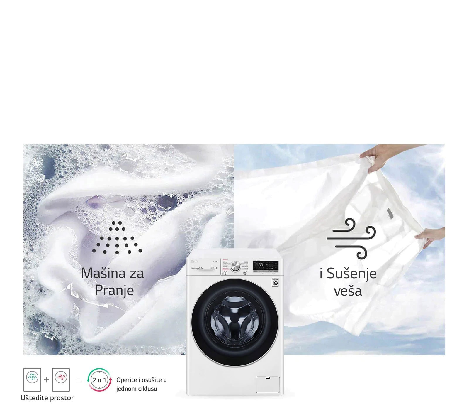 Mašina za pranje i sušenje veša u jednom