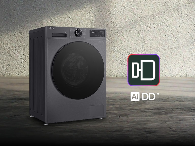 LG mašina za pranje veša sa LG AI DD logotipom