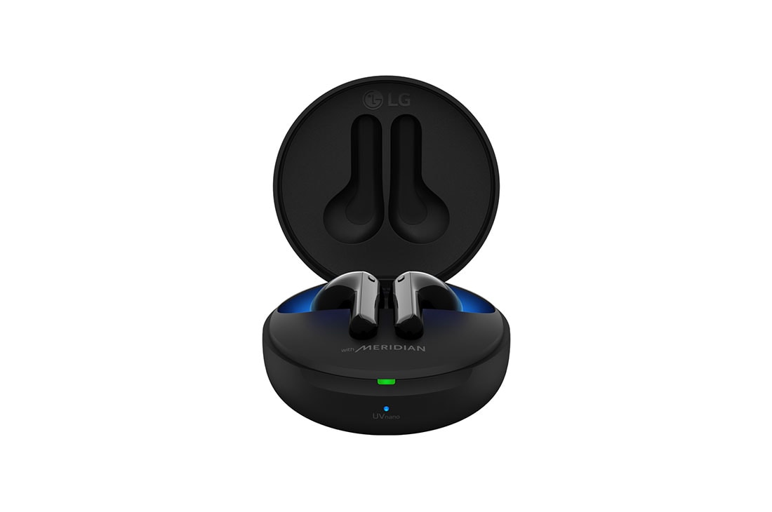 LG TONE Free FN7, Prikaz prednje strane otvorene kutije sa uključenim dekorativnim osvetljenjem, HBS-FN7, thumbnail 6