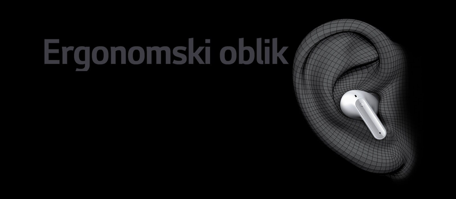 Dizajn koji odgovara ušnoj školjci