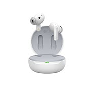 LG TONE Free FP5, Otvorio se pogled spreda na kutiju i bubice plutaju., TONE-FP5W-white, thumbnail 2