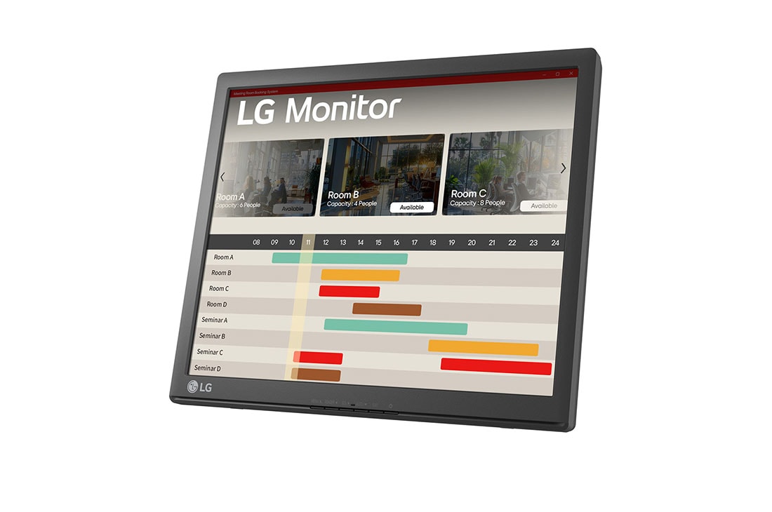 LG 17'' SXGA touch monitor, bočni prikaz pod -15°, 17BR30T-B, thumbnail 4
