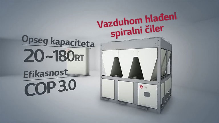 Vazuhom hlađeni spiralni čiler