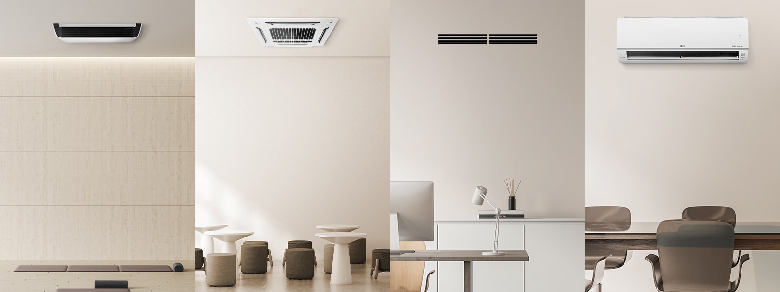 Izgleda kao da je unutrašnja jedinica postavljena u 4 prostora