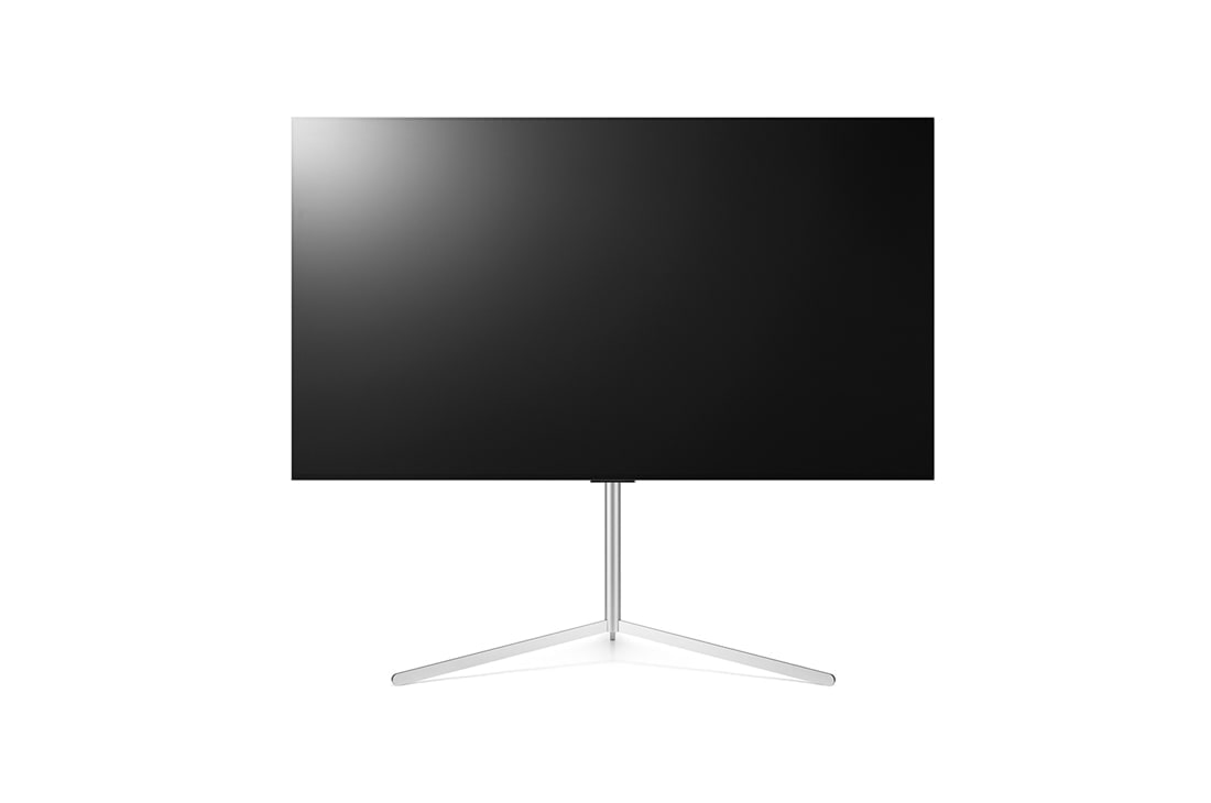 LG Gallery postolje, Gallery postolje sa montiranim televizorom prikazano spreda., FS22GB