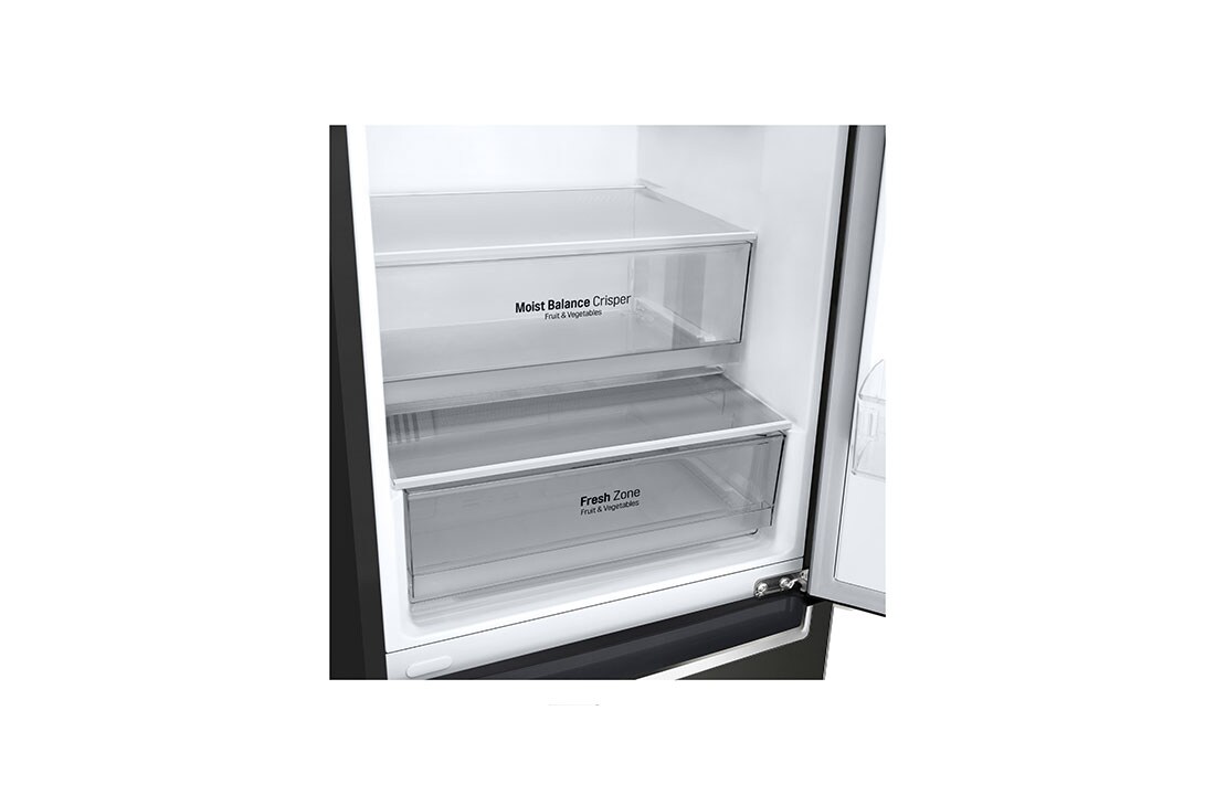 LG Kombinovani frižider sa donjim zamrzivačem, DoorCooling⁺™ tehnologija, ThinQ™, kapacitet 341L, GBB61BLHZN, thumbnail 5