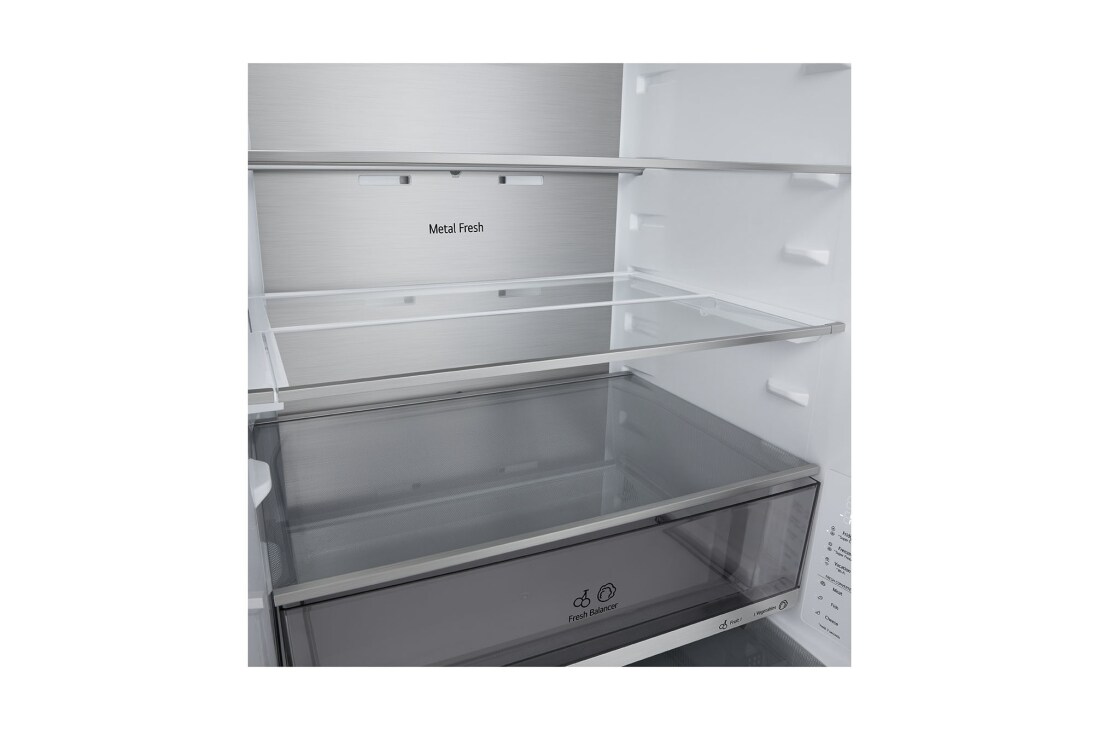 LG Kombinovani frižider sa donjim zamrzivačem, DoorCooling+™ tehnologija, ThinQ™, kapacitet 465L, Kombinovani frižider sa donjim zamrzivačem - GBBW726CEV, GBBW726CEV, thumbnail 10