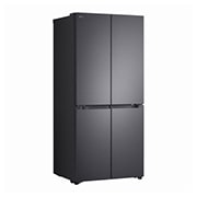 LG Multi-Door frižider, DoorCooling+™ tehnologija, ThinQ™, kapacitet 580L	, Prednja sva vrata otvorena sa pogledom na hranu, GMBS30SDEP, thumbnail 2