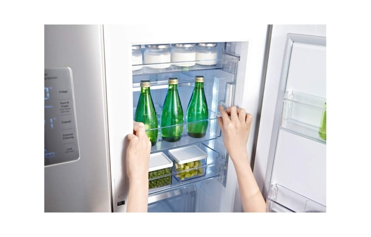 LG Kombinovani frižider sa zamrzivačem dole 4 vrata, 601 L kapaciteta, GMM916NSHV, thumbnail 3