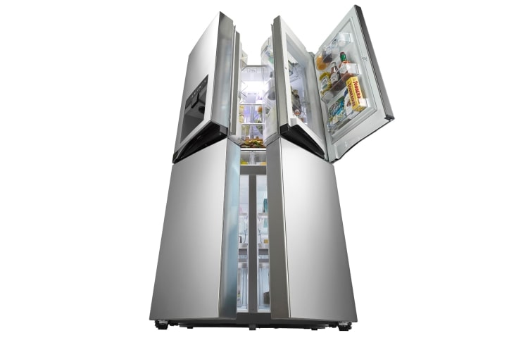 LG Door-in-Door™ Kombinovani frižider sa zamrzivačem dole 4 vrata, 571 L kapaciteta, GMJ916NSHV, thumbnail 6