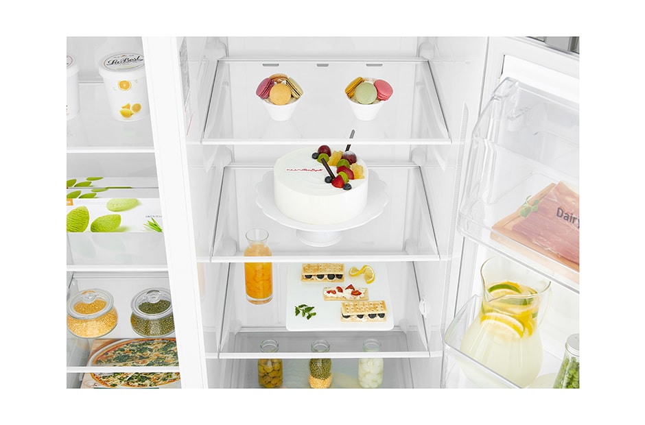 LG Side-bi-Side frižider, Moist Balance Crisper i ThinQ™ tehnologija, kapacitet 642L, GSB760PZXV, thumbnail 6