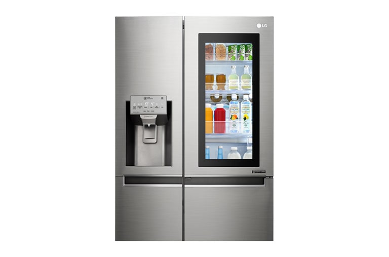 LG Side-by-side frižider, Instaview Door-in-door, sa Dispanzerom za hladnu vodu, led i mrvljeni led, GSX961NSAZ, thumbnail 4