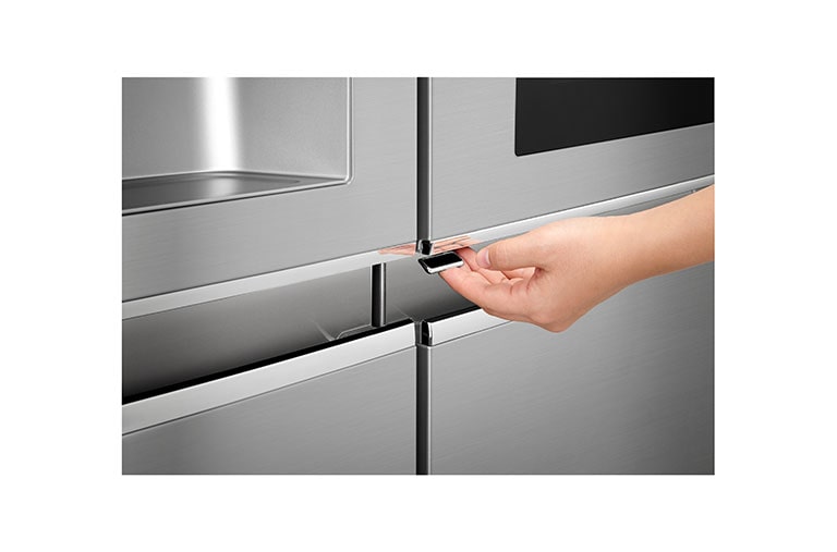 LG Side-by-side frižider, Instaview Door-in-door, sa Dispanzerom za hladnu vodu, led i mrvljeni led, GSX961NSAZ, thumbnail 7