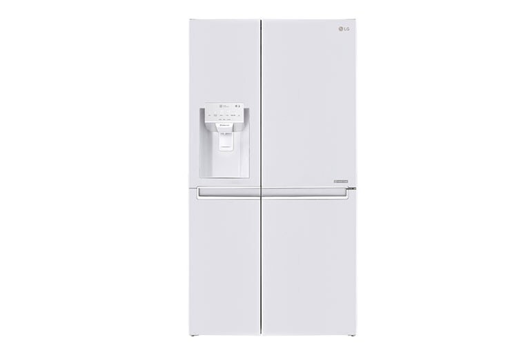 LG Side-by-side frižider zapremine 625 L, Bele boje, sa Dispanzerom za hladnu vodu, led i mrvljeni led, GSL760SWXV, thumbnail 1