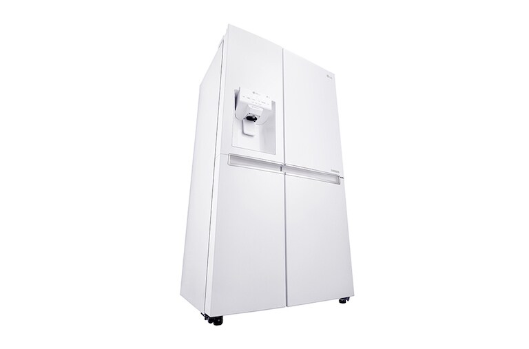 LG Side-by-side frižider zapremine 625 L, Bele boje, sa Dispanzerom za hladnu vodu, led i mrvljeni led, GSL760SWXV, thumbnail 2