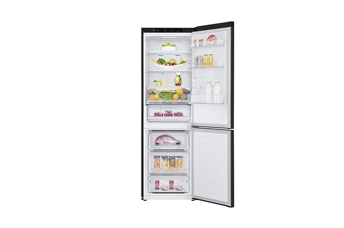 LG Kombinovani frižider sa donjim zamrzivačem, DoorCooling⁺™ tehnologija, ThinQ™, kapacitet 341L, GBB61BLJZN, thumbnail 2