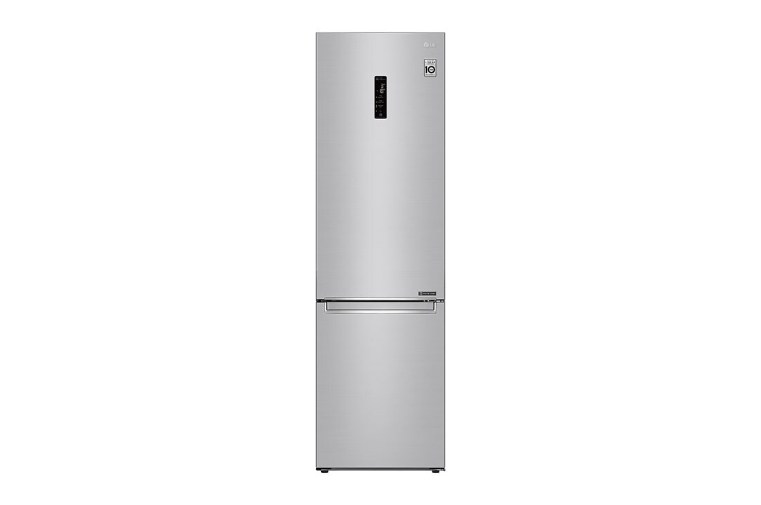 LG Kombinovani frižider sa donjim zamrzivačem, DoorCooling⁺™ tehnologija, ThinQ™, kapacitet 384L, GBB72NSDFN-front, GBB72NSDFN
