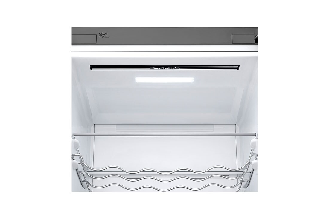 LG Kombinovani frižider sa donjim zamrzivačem, DoorCooling⁺™ tehnologija, ThinQ™, kapacitet 384L, GBB72NSDFN-wine rack detail, GBB72NSDFN, thumbnail 7