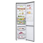 LG Kombinovani frižider sa donjim zamrzivačem, DoorCooling⁺™ tehnologija, ThinQ™, kapacitet 384L, GBB72NSDFN-front open food, GBB72NSDFN, thumbnail 2