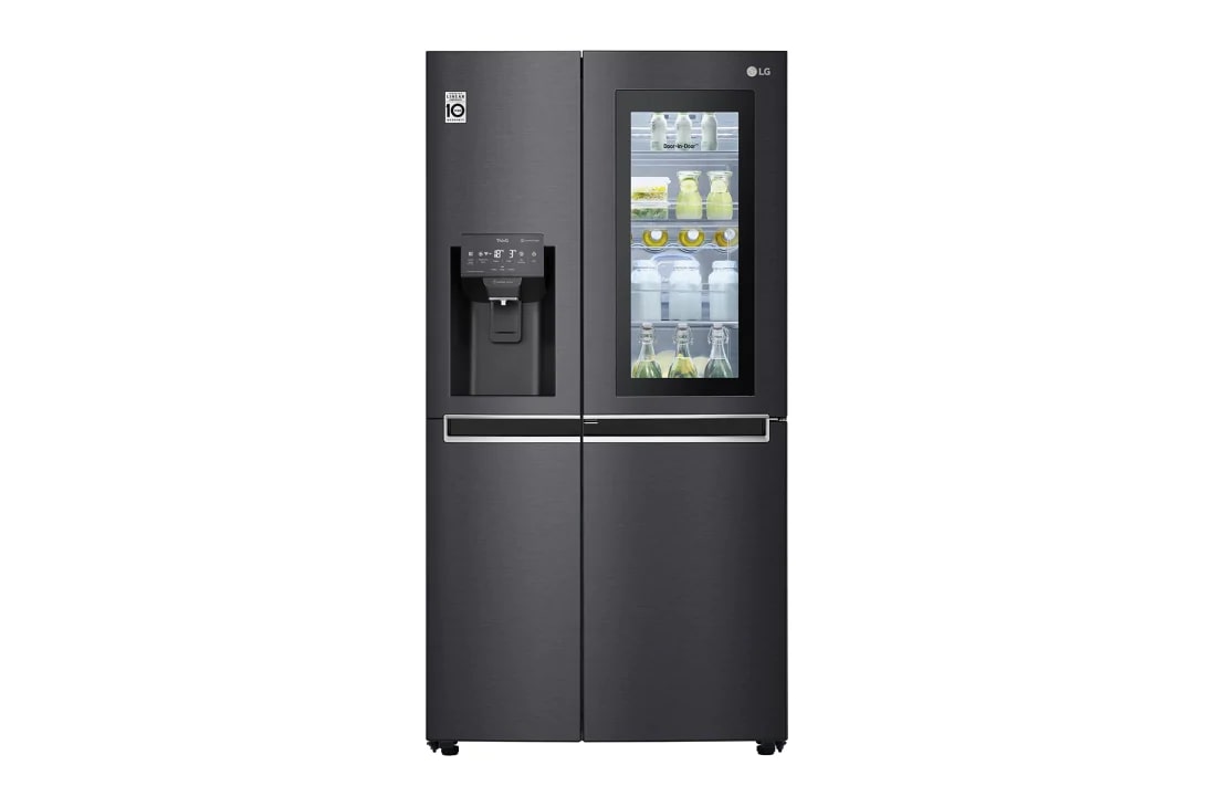 LG InstaView Door-in-Door™ Side-bi-Side frižider, DoorCooling⁺™ i ThinQ™ tehnologija, kapacitet 625L, GSX961MCCZ