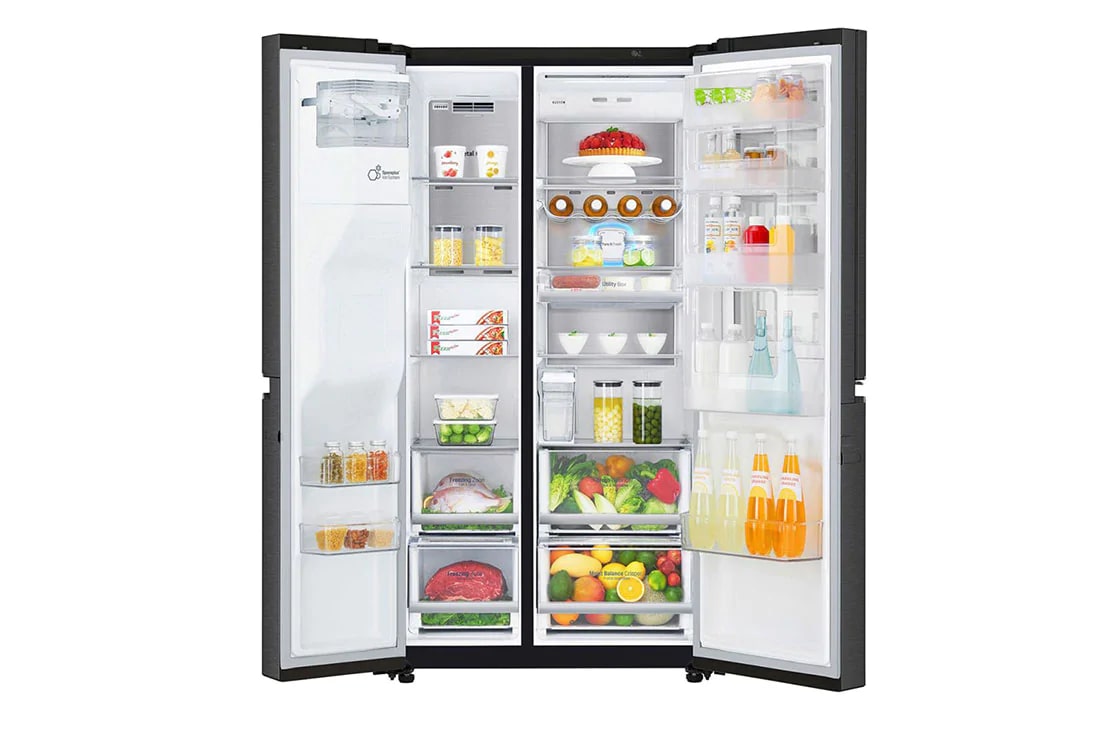 LG InstaView Door-in-Door™ Side-bi-Side frižider, DoorCooling⁺™ i ThinQ™ tehnologija, kapacitet 625L, GSX961MCCZ, thumbnail 4