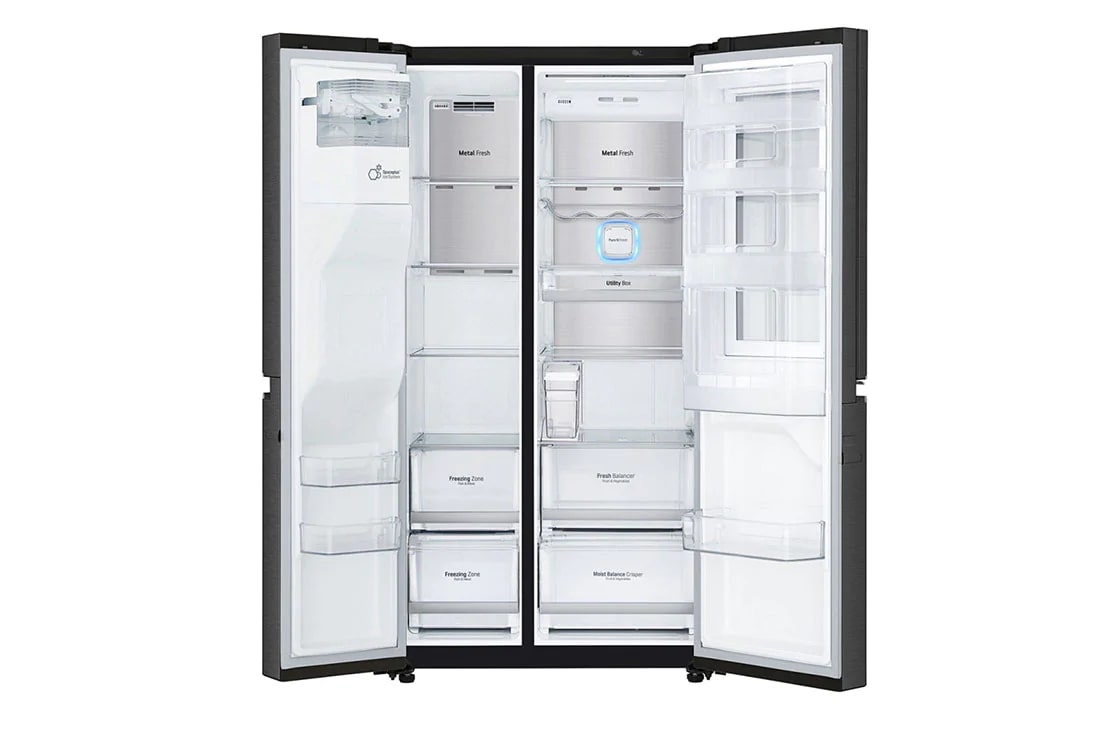 LG InstaView Door-in-Door™ Side-bi-Side frižider, DoorCooling⁺™ i ThinQ™ tehnologija, kapacitet 625L, GSX961MCCZ, thumbnail 6