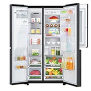 LG InstaView Door-in-Door™ Side-bi-Side frižider, DoorCooling⁺™ i ThinQ™ tehnologija, kapacitet 625L, GSX961MCCZ, thumbnail 5