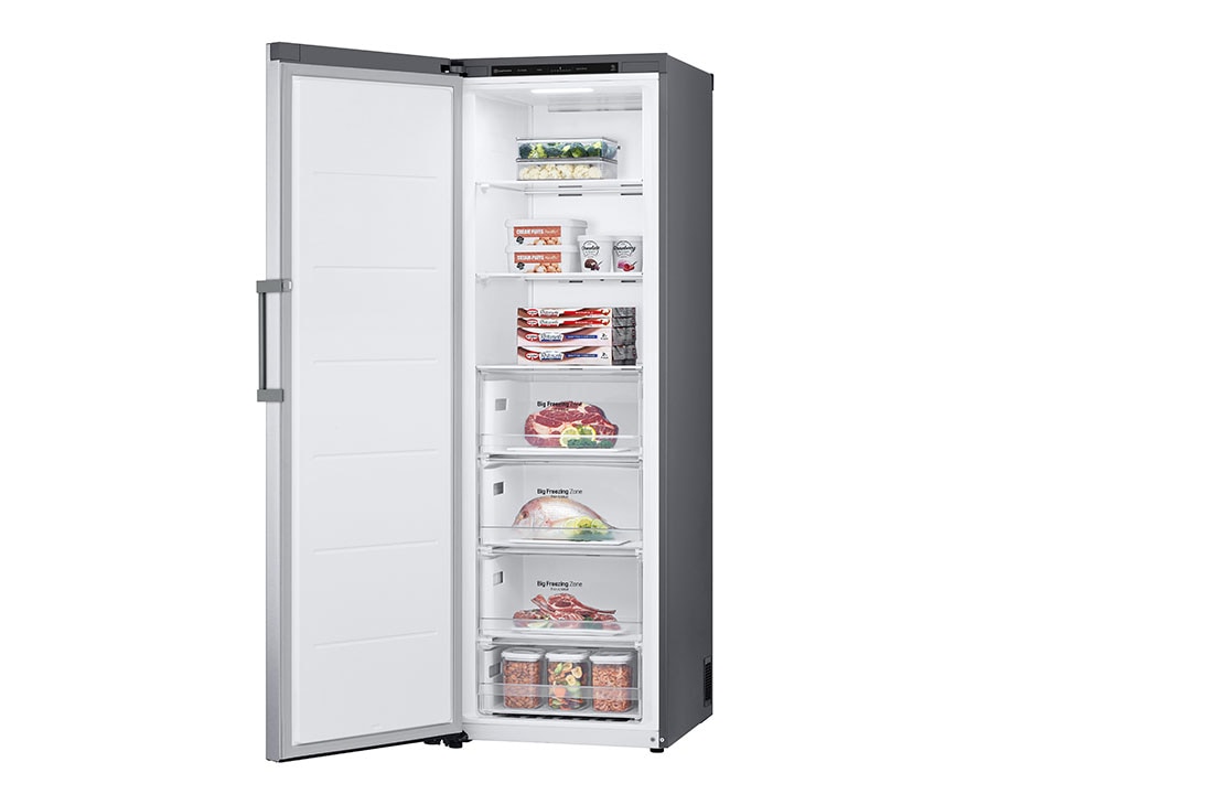 LG Zamrzivač sa jednim vratima, kapacitet 324L, left perspective view, GFT41PZGSZ, thumbnail 5