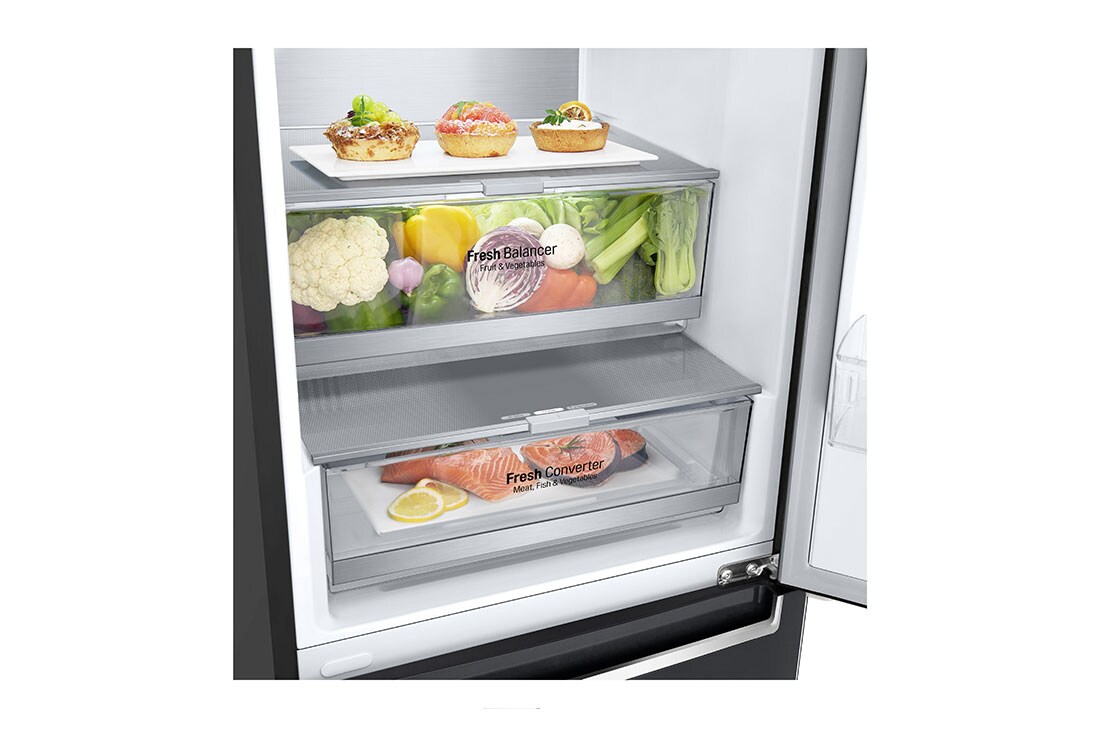 LG Kombinovani frižider sa donjim zamrzivačem, DoorCooling⁺™ tehnologija, kapacitet 384L, GBB72MCVGN, GBB72MCVGN, thumbnail 4