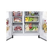 LG Door-in-Door™ Side-by-Side frižider, DoorCooling⁺™ i ThinQ™ tehnologija, kapacitet 635L, GSJV70PZTF, GSJV70PZTF, thumbnail 3