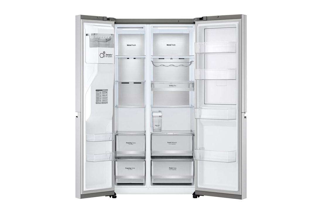 LG Door-in-Door™ Side-by-Side frižider, DoorCooling<sup>+</sup>™ i ThinQ™ tehnologija, kapacitet 635L, GSJV91BSAE, GSJV91BSAE, thumbnail 8