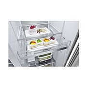 LG Door-in-Door™ Side-by-Side frižider, DoorCooling<sup>+</sup>™ i ThinQ™ tehnologija, kapacitet 635L, GSJV91BSAE, GSJV91BSAE, thumbnail 6
