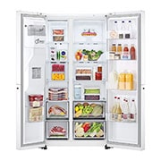 LG Side-by-Side frižider, DoorCooling<sup>+</sup>™ i ThinQ™ tehnologija, kapacitet 635L, GSLV71SWTM, GSLV71SWTM, thumbnail 2