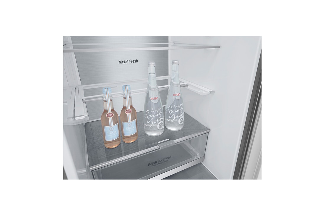 LG Kombinovani frižider sa donjim zamrzivačem, DoorCooling<sup>+</sup>™ tehnologija, ThinQ™, kapacitet 384L, GBB72NSUCN1, thumbnail 9