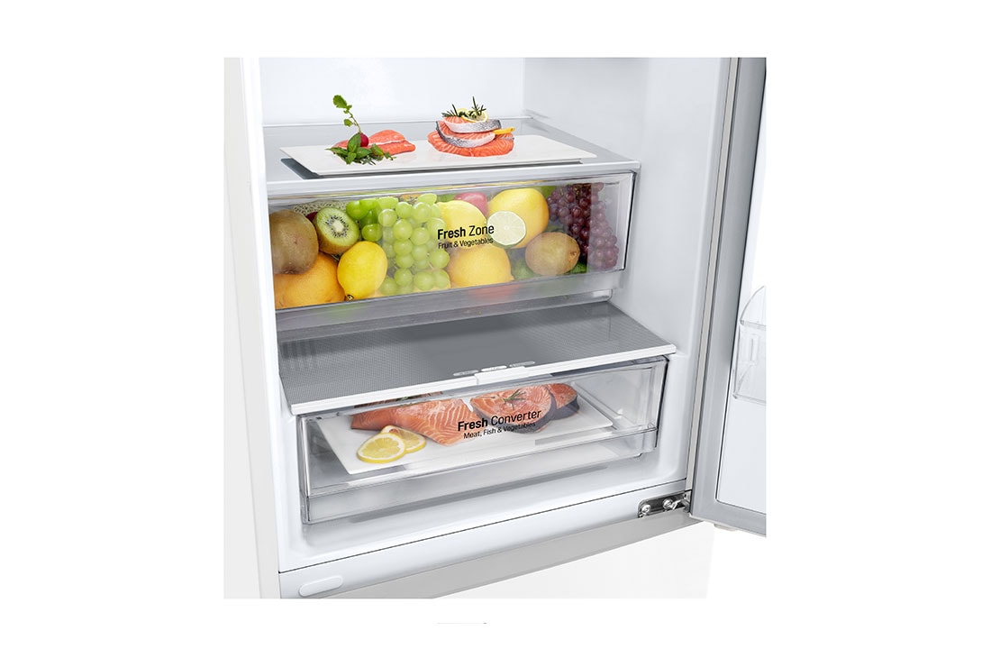 LG Kombinovani frižider sa donjim zamrzivačem, DoorCooling<sup>+</sup>™ tehnologija, kapacitet 384L, GBP62SWXCC, GBP62SWXCC, thumbnail 7