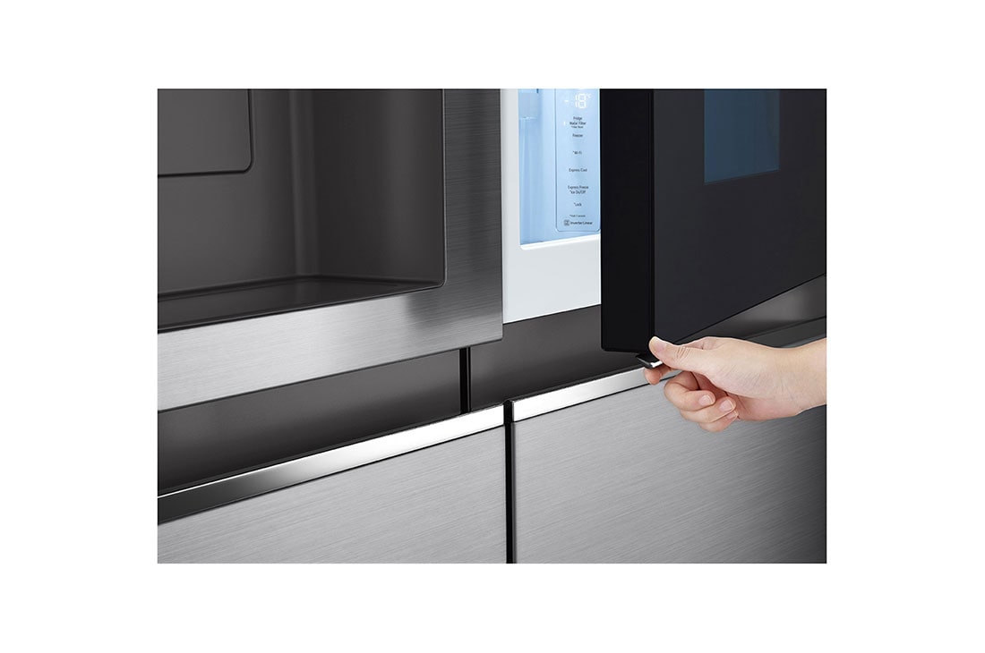 LG InstaView Door-in-Door™ Side-by-Side frižider, DoorCooling⁺™ i ThinQ™ tehnologija, kapacitet 635L, GSXV80PZLE, thumbnail 5