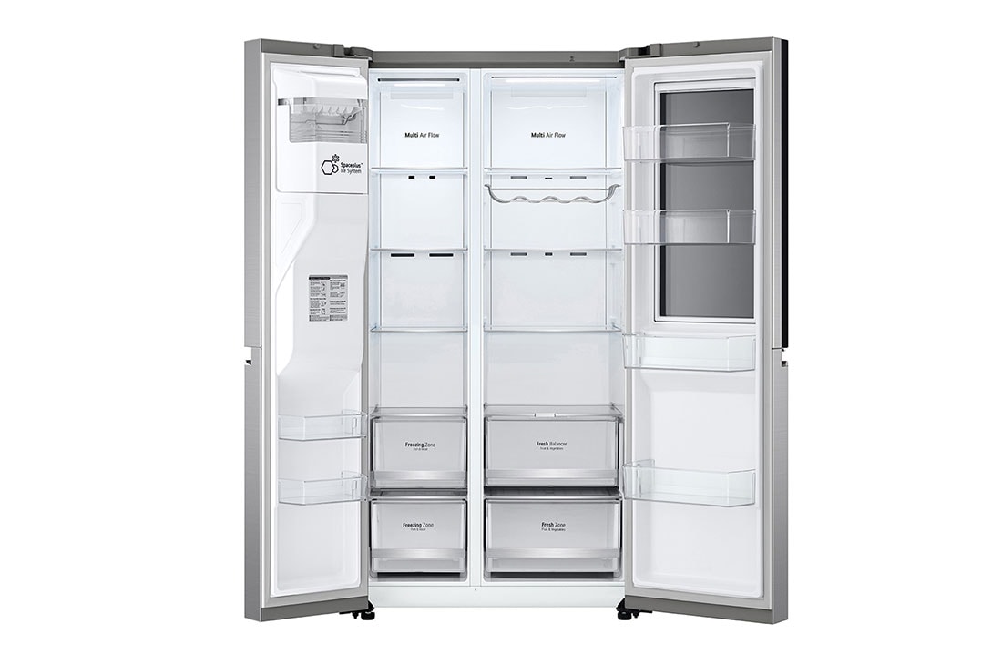 LG InstaView Door-in-Door™ Side-by-Side frižider, DoorCooling⁺™ i ThinQ™ tehnologija, kapacitet 635L, GSXV80PZLE, thumbnail 10