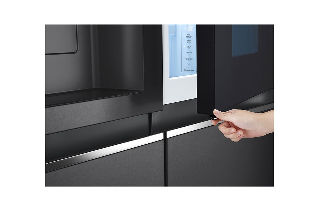 LG InstaView Door-in-Door™ Side-bi-Side frižider, DoorCooling⁺™, Craft Ice™ i ThinQ™ tehnologija, kapacitet 635L, Refrigerators-Detailed-View, GSXV90MCDE, thumbnail 5