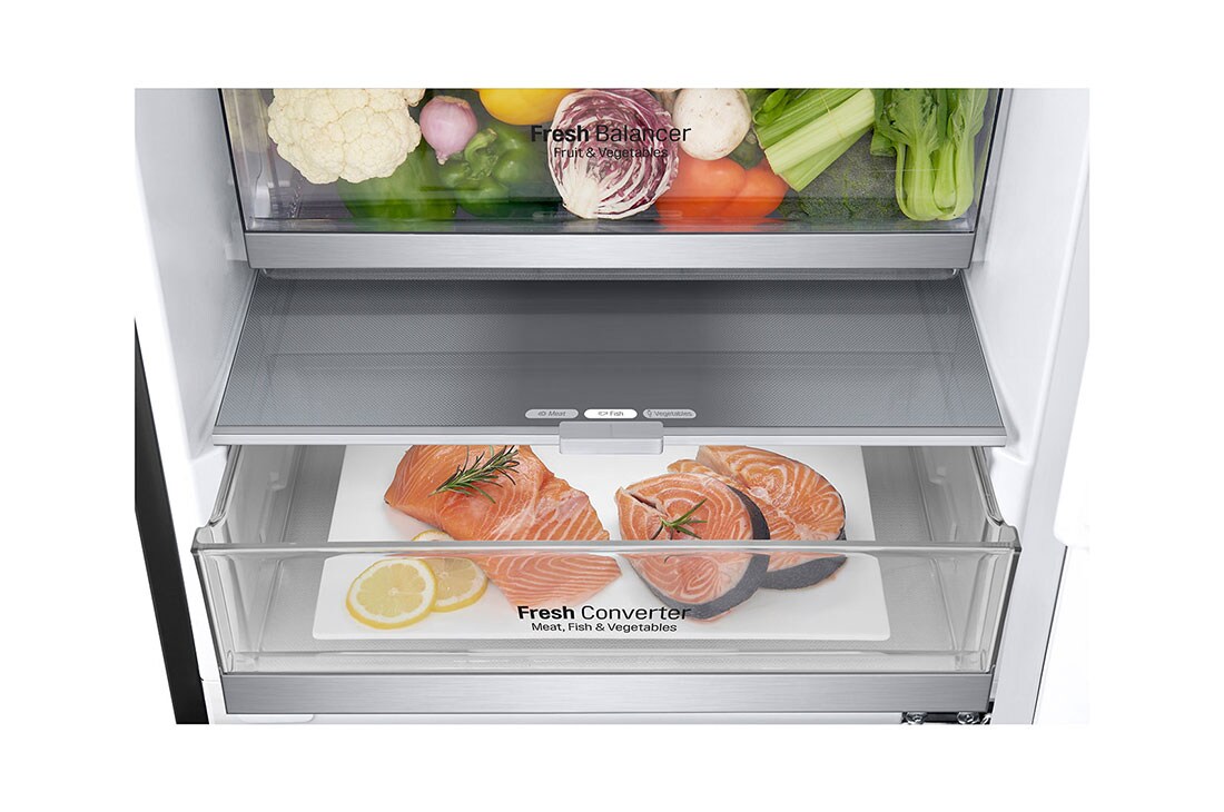 LG Kombinovani frižider sa donjim zamrzivačem, DoorCooling+™ tehnologija, ThinQ™, kapacitet 384L, GBB92MCACP1, GBB92MCACP1, thumbnail 7