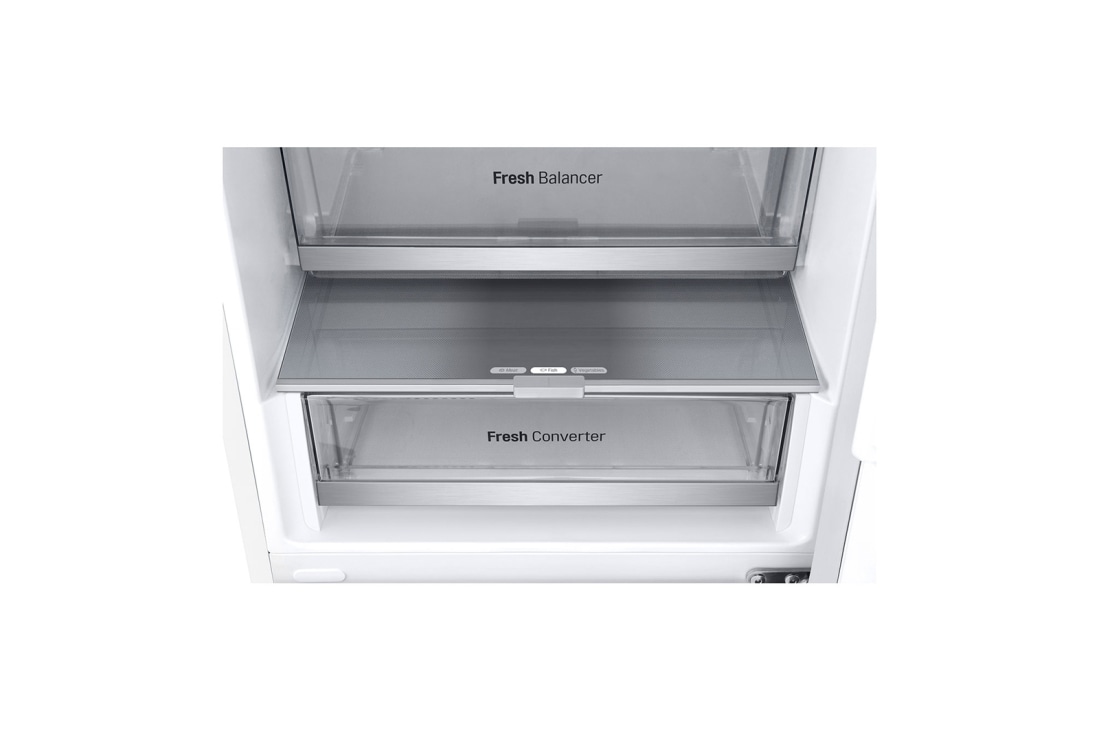LG Kombinovani frižider sa donjim zamrzivačem, DoorCooling+™ tehnologija, kapacitet 387L, Fioka bez hrane, GBV7280CSW, thumbnail 8
