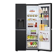 LG InstaView™ Side-by-Side frižider, DoorCooling+™ i ThinQ™ tehnologija, kapacitet 635L, Otvorena hrana sa leve strane, GSGV81EPLL, thumbnail 12
