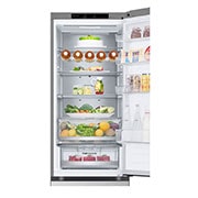 LG Kombinovani frižider sa donjim zamrzivačem, DoorCooling+™ tehnologija, kapacitet 387L, Prednja sva vrata otvorena sa pogledom na hranu, GBV7280AMB, thumbnail 8